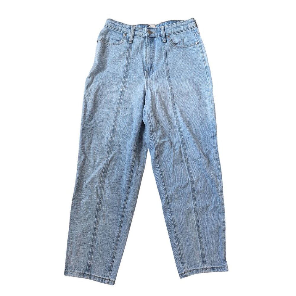 A New Day Women's Balloon Blue Denim Jeans Size 4/27R Paperbag Casual Essential